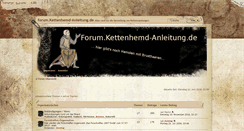 Desktop Screenshot of forum.kettenhemd-anleitung.de